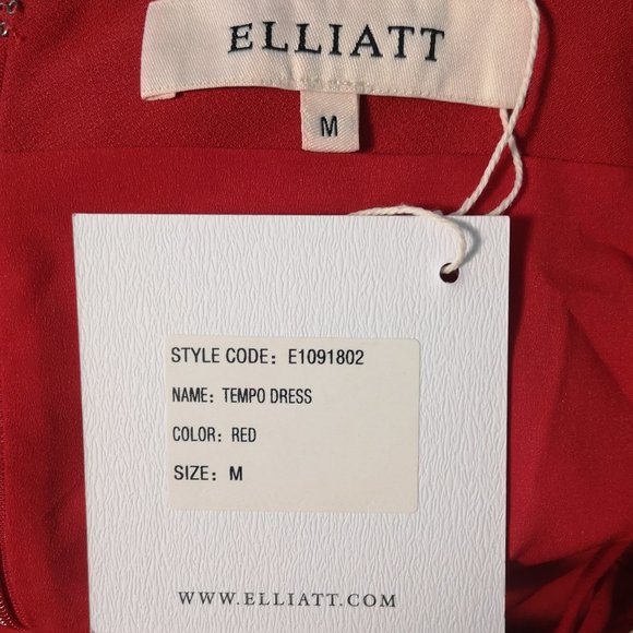 NEW - ELLIATT - Tempo Dress in Red - Picture 8 of 8